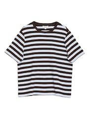 Albaray Stripe Brown T-Shirt - Image 4 of 4