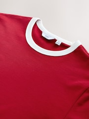 Rojo - Individual - Camiseta con ribetes de corte slim - Imagen 11 de 11