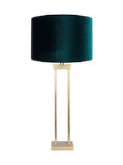 Pacific Green Langston Gold Velvet Table Lamp - Image 1 of 5