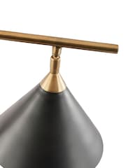 Pacific Matt Black or Antique Brass Zeta Ceiling Light - Image 6 of 6