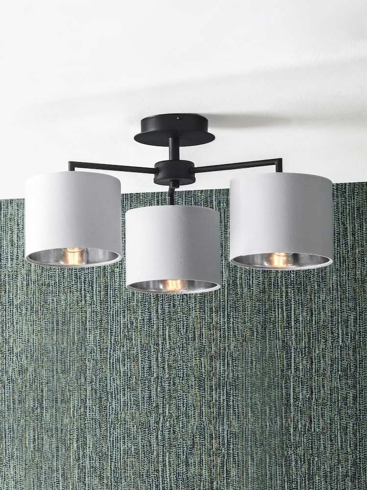Pacific Black Ivory Elin 3 Light Pendant Lights - Image 1 of 6