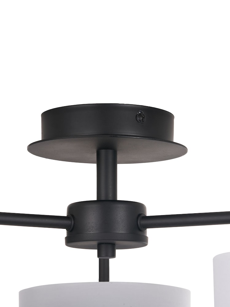 Pacific Black Ivory Elin 3 Light Pendant Lights - Image 6 of 6