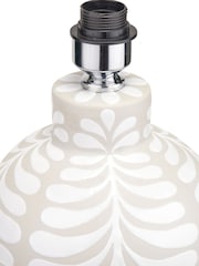 Pacific Grey/White Tania Pattern Ceramic Table - Image 5 of 5