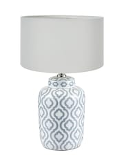 Pacific Grey Celia Pattern Ceramic Table - Image 2 of 5