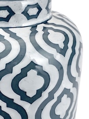 Pacific Grey Celia Pattern Ceramic Table - Image 3 of 5