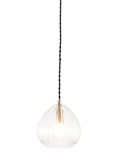 Pacific Clear Ella Ribbed Glass Teardrop - Image 4 of 4