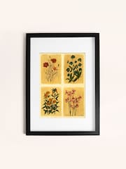 Laura Ashley Yellow Antique Flowers 73 x 103 cm Medium Frame - Image 2 of 4