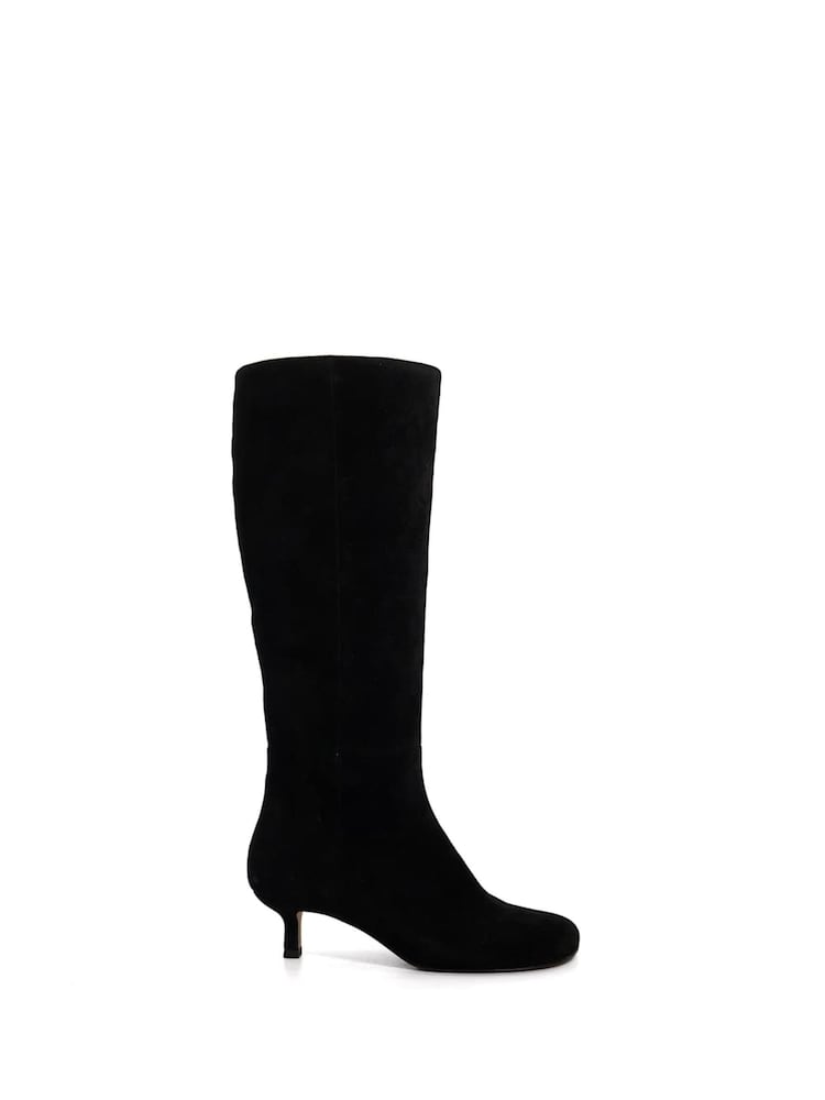 Dune London Black Searing Round Toe Knee High Boots - Image 2 of 6 Dune London Black Searing Round Toe Knee High Boots - Image 2 of 6