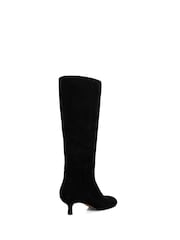 Dune London Black Searing Round Toe Knee High Boots - Image 4 of 6