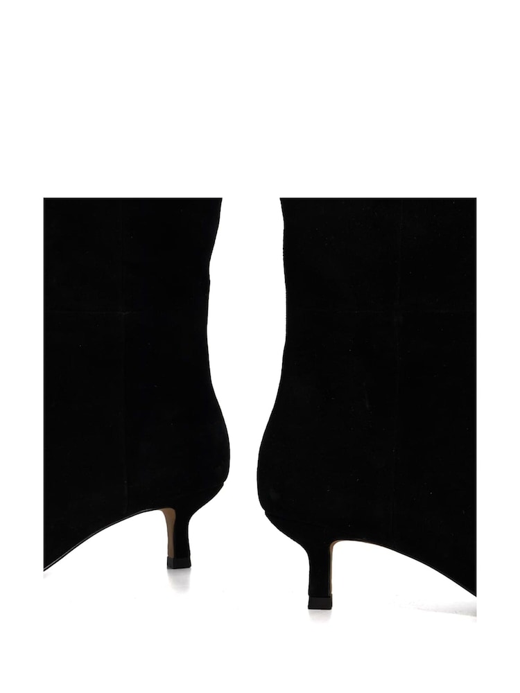 Dune London Black Searing Round Toe Knee High Boots - Image 6 of 6 Dune London Black Searing Round Toe Knee High Boots - Image 6 of 6