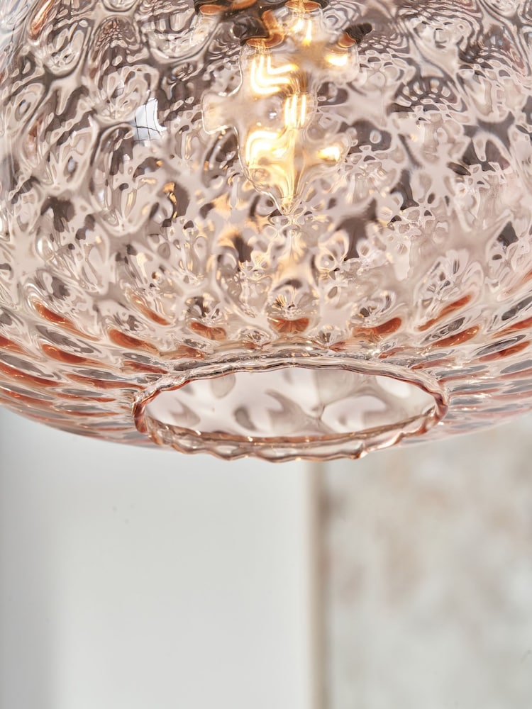 Pacific Pink Azores Rose Textured Glass Oval - Image 6 of 6 Pacific Pink Azores Rose Textured Glass Oval - Image 6 of 6