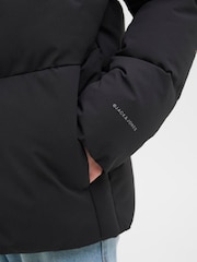 JACK & JONES JUNIOR Hooded Puffer Black Jacket - Image 4 of 6