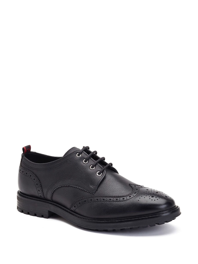Base London Black Yukon Grain Shoes - Image 2 of 3 Base London Black Yukon Grain Shoes - Image 2 of 3