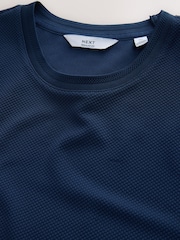 Navy Blue Textured T-Shirt - Image 6 of 7