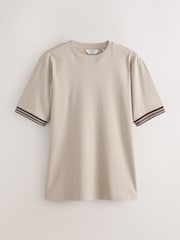 Stone N.Premium Smart Contrast Cuff Regular Fit T-Shirt - Image 5 of 7