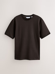 Brown Textured T-Shirt - Image 1 of 3