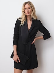 Mint Velvet Black Blazer Mini Dress - Image 3 of 8