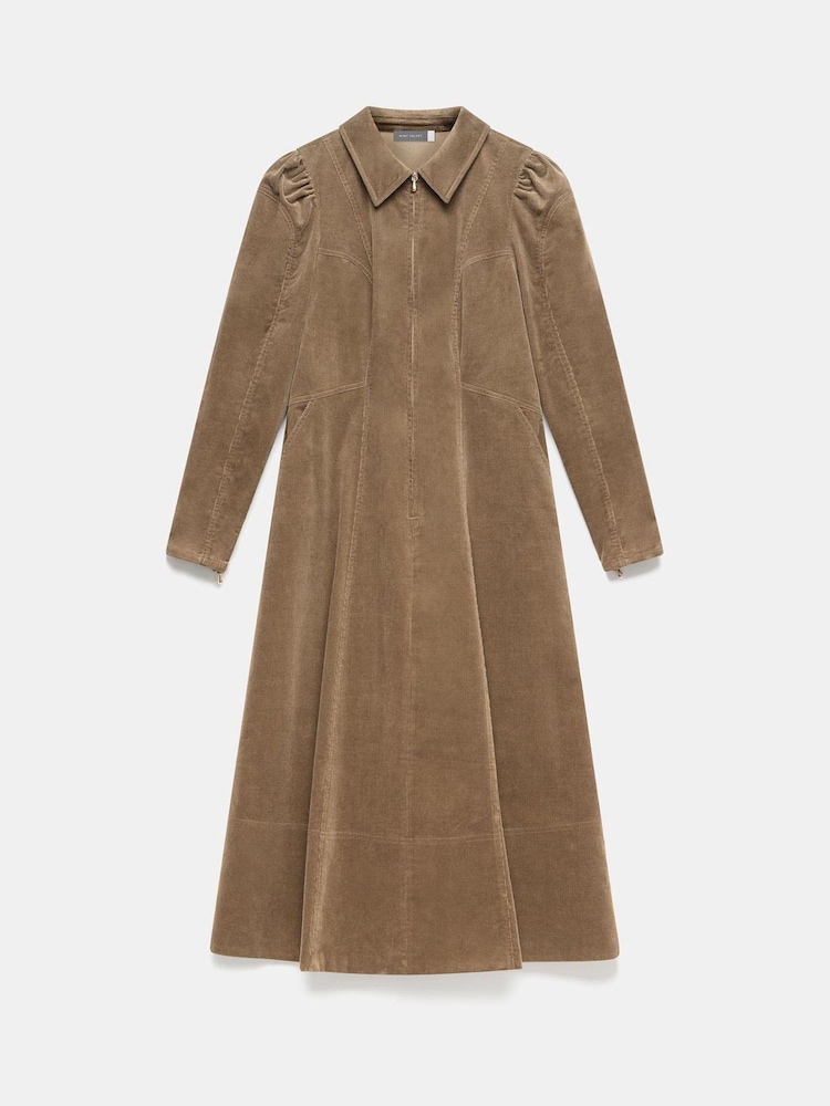 Buy Mint Velvet Brown Corduroy Midi Dress from Next USA