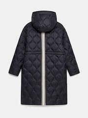 Mint Velvet Black Double Layer Quilted Coat - Image 8 of 8