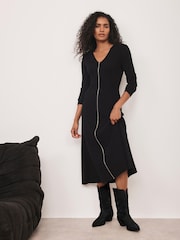 Mint Velvet Ribbed Knit Maxi Dress - صورة 4 من 8