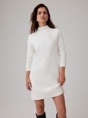 Mint Velvet White Knit Jumper Mini Dress - Image 3 of 7