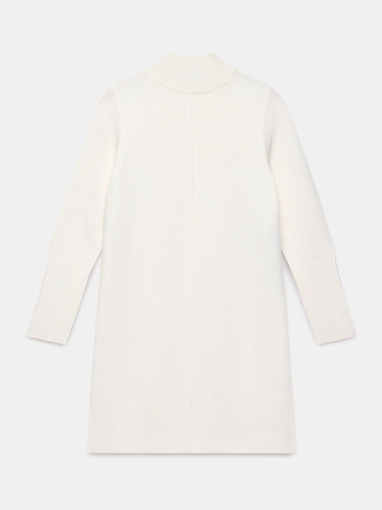 Mint Velvet White Knit Jumper Mini Dress - Image 7 of 7