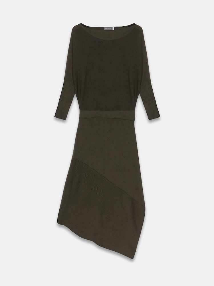 Buy Mint Velvet Green Batwing Asymmetric Midi Dress from Next USA