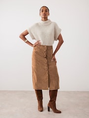 Mint Velvet Natural Wool Blend Sleeveless Knit Top - Image 5 of 8
