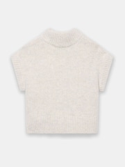 Mint Velvet Natural Wool Blend Sleeveless Knit Top - Image 8 of 8