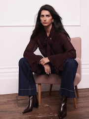 Mint Velvet Red Floral Detail Blouse - Image 2 of 8