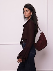 Mint Velvet Red Floral Detail Blouse - Image 3 of 8
