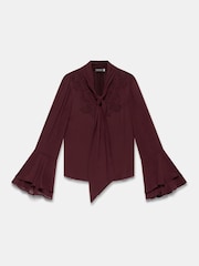 Mint Velvet Red Floral Detail Blouse - Image 7 of 8