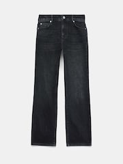Mint Velvet Black Washed Straight Leg Jeans - Image 7 of 9