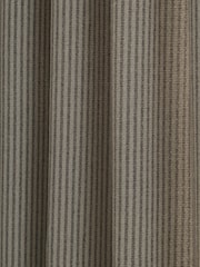Grey Brushed Stripe Pencil Pleat Lined Curtains - Image 5 of 5