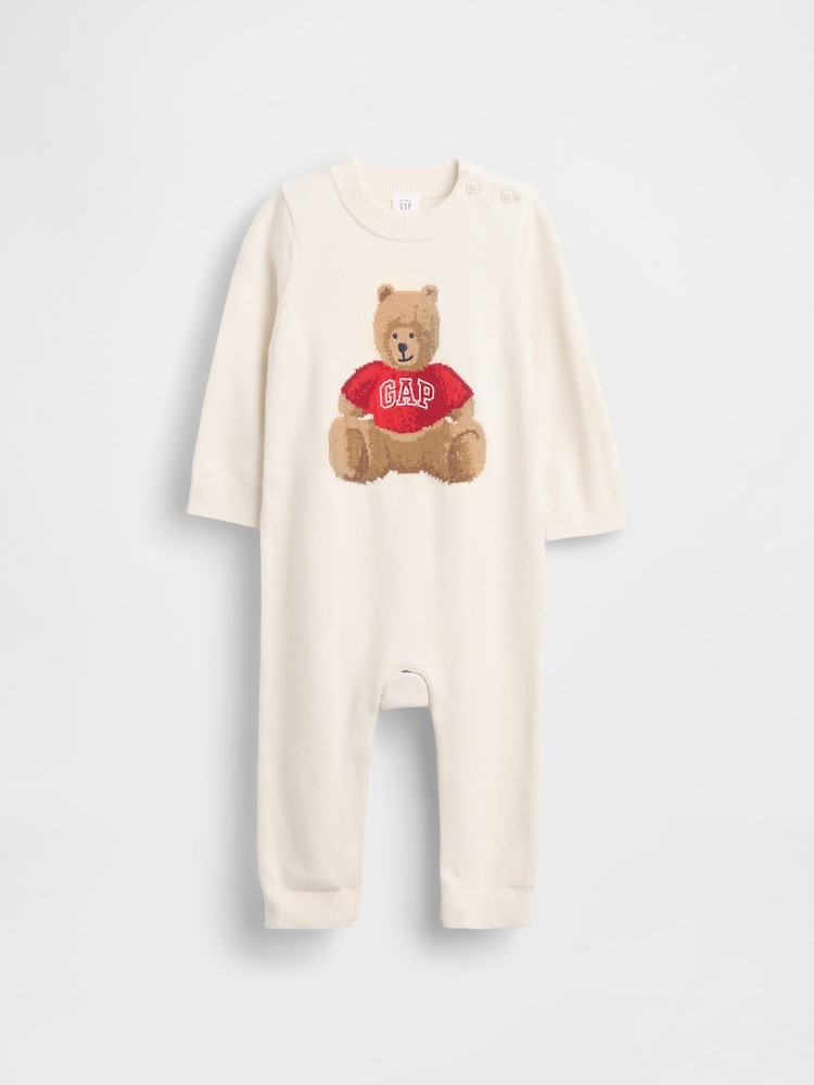 Gap White Brannan Bear Jumper 1 Piece (Newborn-24mths) (0-24mths) - Image 1 of 3 Gap White Brannan Bear Jumper 1 Piece (Newborn-24mths) (0-24mths) - Image 1 of 3