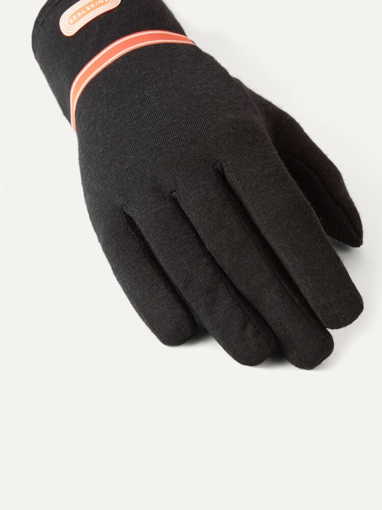 Sealskinz Coltishall Solo Merino Running Black Gloves - Image 2 of 3
