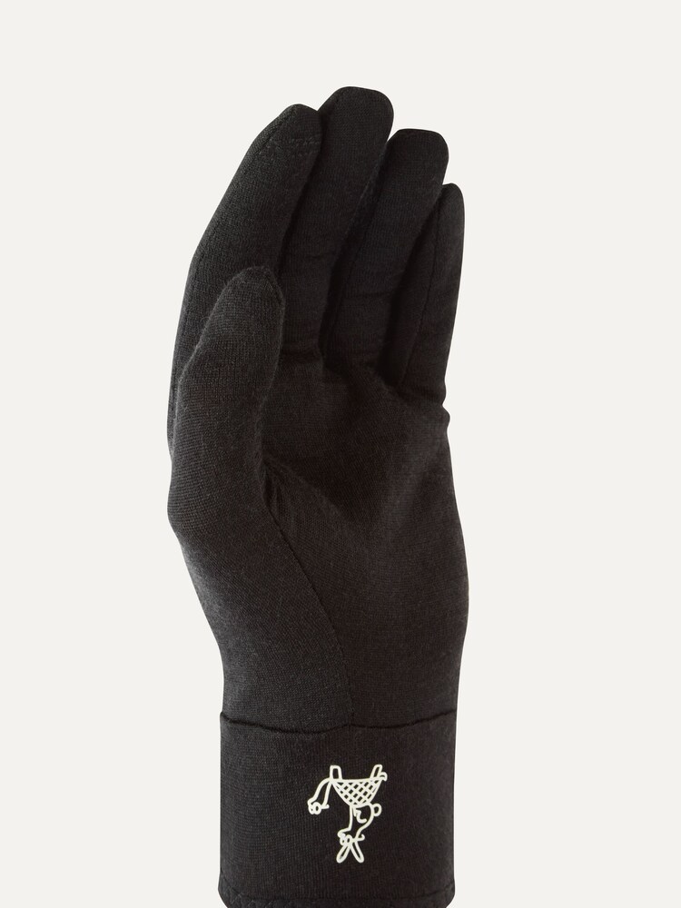 Sealskinz Coltishall Solo Merino Running Black Gloves - Image 3 of 3 Sealskinz Coltishall Solo Merino Running Black Gloves - Image 3 of 3