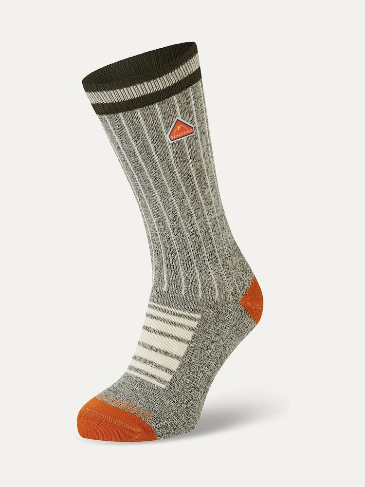 Sealskinz Clippesby Mid Length Lightweight Cotton Rib Hiking Socks - Image 1 of 2