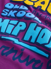 Purple Venice Beach Boxy Graphic Print Heavy Weight T-Shirt - Image 8 of 10