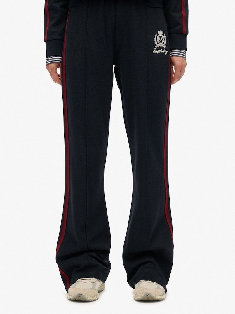 Superdry Blue Country Club Track Joggers - Image 1 of 7 Superdry Blue Country Club Track Joggers - Image 1 of 7