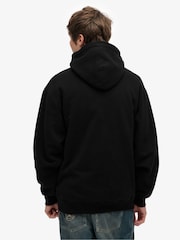 Superdry Black Blank Oversized Hoodie - Image 3 of 7