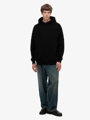 Superdry Black Blank Oversized Hoodie - Image 4 of 7