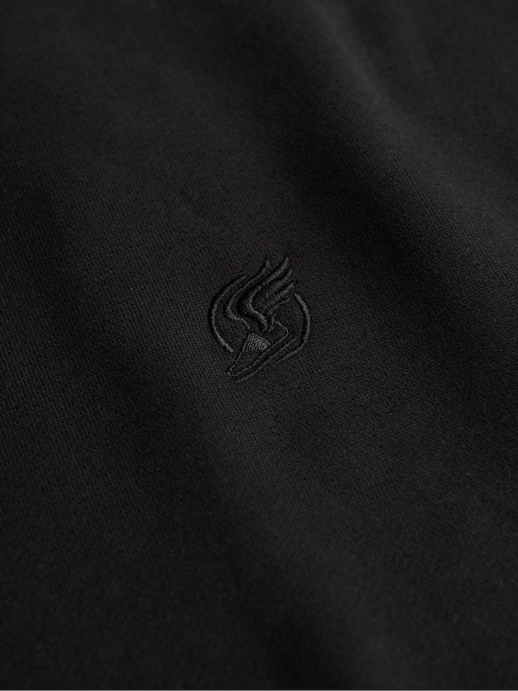 Superdry Black Blank Oversized Hoodie - Image 6 of 6