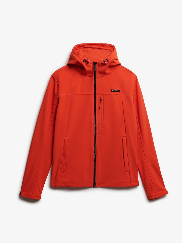 Superdry Orange Hooded Soft Shell Trekker Jacket - Image 7 of 7 Superdry Orange Hooded Soft Shell Trekker Jacket - Image 7 of 7