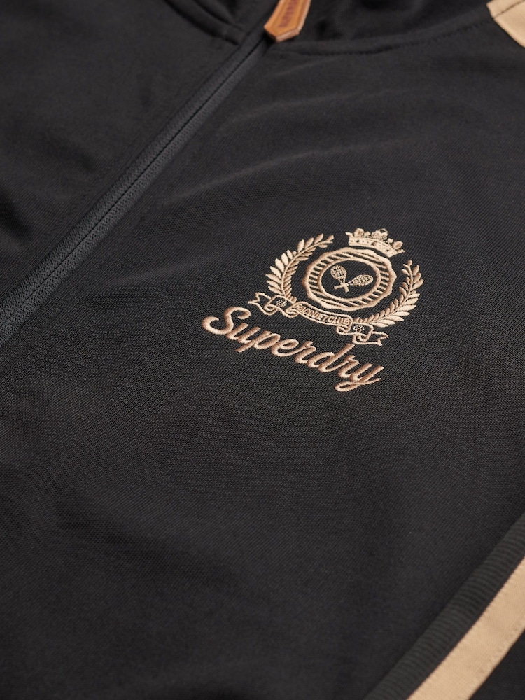 Superdry Black Country Club Track Top - Image 6 of 6