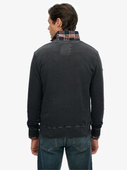 Superdry Black Athletic Embossed Sweattop - Image 2 of 5
