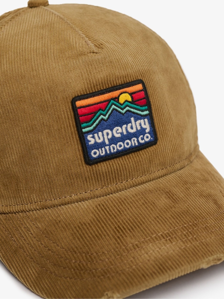 Superdry Brown Graphic Cord Trucker Cap - Image 5 of 5 Superdry Brown Graphic Cord Trucker Cap - Image 5 of 5