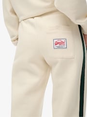 Superdry White Athletic Essentials Hockey Joggers - Image 6 of 7