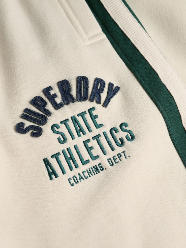 Superdry White Athletic Essentials Hockey Joggers - Image 7 of 7 Superdry White Athletic Essentials Hockey Joggers - Image 7 of 7