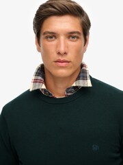 Superdry Green Essentials Cotton Jumper - Image 5 of 6